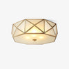 Geometric mosaic art bedroom ceiling lamp