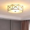 Geometric mosaic art bedroom ceiling lamp