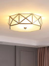 Geometric mosaic art bedroom ceiling lamp