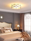 Geometric mosaic art bedroom ceiling lamp