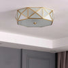 Geometric mosaic art bedroom ceiling lamp