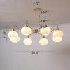 Glass Persimmon Chandelier