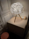 Goose Feather & Metal Table Lamp