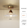 American retro glass corridor ceiling lamp