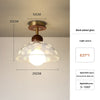 American retro glass corridor ceiling lamp