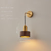 Japanese style all-copper solid wood wall lamp