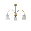 French retro living room glass chandelier