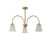 French retro living room glass chandelier