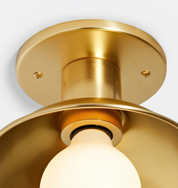 Industrial Vintage Brass Ceiling Light