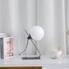 Industrial style desk, brass stand glass table lamp