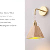 Japanese style all-copper solid wood wall lamp