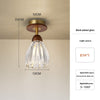 American retro glass corridor ceiling lamp