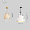 Japanese Nordic metal fabric restaurant pendant light