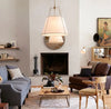 Japanese Nordic metal fabric restaurant pendant light