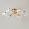 Japanese Nordic living room flower ceiling lamp