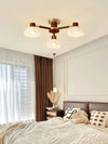 Japanese Nordic living room flower ceiling lamp