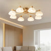 Japanese Nordic living room flower ceiling lamp