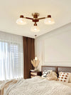 Japanese Nordic living room flower ceiling lamp