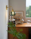 Japanese style copper wall lamp