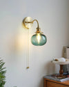 Japanese style copper wall lamp