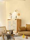 Japanese style wooden wall lamp