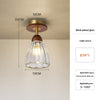 American retro glass corridor ceiling lamp