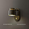 Rotatable bedroom bedside wall lamp