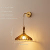 Japanese style all-copper solid wood wall lamp