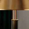 Light luxury bedroom metal leather texture table lamp