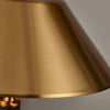 Light luxury bedroom metal leather texture table lamp
