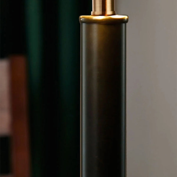 Light luxury bedroom metal leather texture table lamp