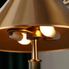Light luxury bedroom metal leather texture table lamp