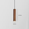 Long Barrel Wooden Pendant Light, Dining Room