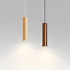 Long Barrel Wooden Pendant Light, Dining Room