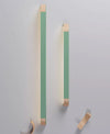 Embedded Strip Ceiling Lamp Simple Macaron Color Wood Acrylic