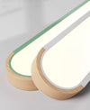 Embedded Strip Ceiling Lamp Simple Macaron Color Wood Acrylic