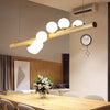 Magic Beans Pendant Light, Wood Strip Lamp