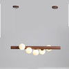 Magic Beans Pendant Light, Wood Strip Lamp