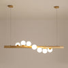 Magic Beans Pendant Light, Wood Strip Lamp