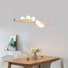 Magic Beans Pendant Light, Wood Strip Lamp