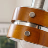 Medieval style solid wood wall lamp