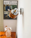 Medieval style solid wood wall lamp