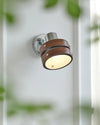 Medieval style solid wood wall lamp