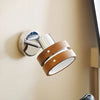 Medieval style solid wood wall lamp