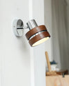 Medieval style solid wood wall lamp