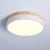 Morandi Flush Mount Ceiling Light, Metal & Wood