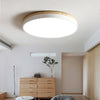 Morandi Flush Mount Ceiling Light, Metal & Wood