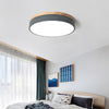 Morandi Flush Mount Ceiling Light, Metal & Wood