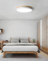 Morandi Flush Mount Ceiling Light, Metal & Wood