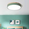 Morandi Flush Mount Ceiling Light, Metal & Wood